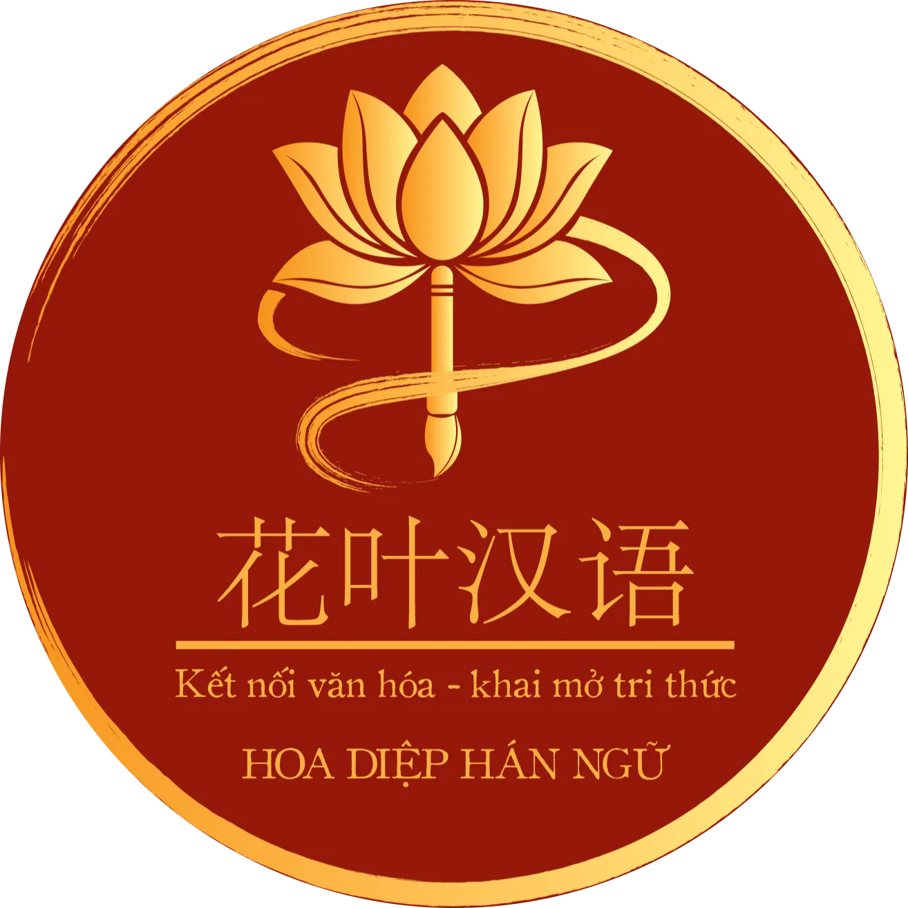 Hoa Diệp Hán Ngữ Logo